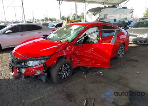 2018 Honda Civic Ex из США, поврежденный, VIN 2HGFC2F72JH572445